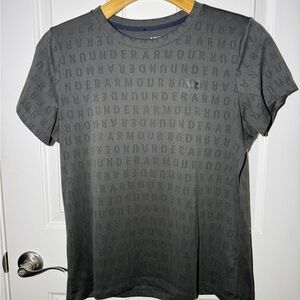 Under Armour Loose Men's Dark Green Micro-Mesh Boxy Short Sleeve T-Shirt Size XL